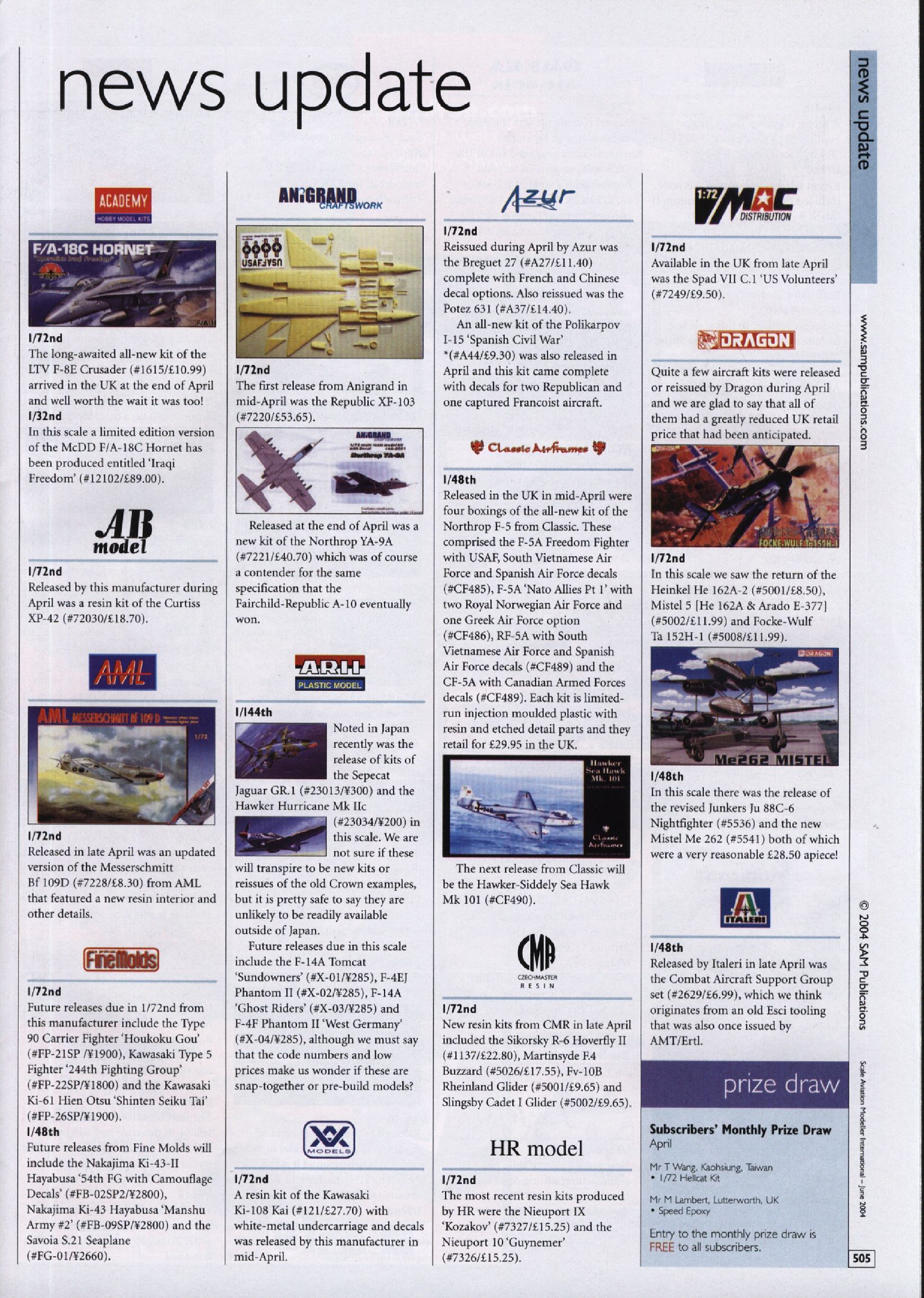 Scale Aviation Modeller International 2004-06